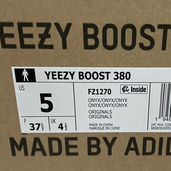 Sale! Authentic - Yeezy Boost 380 “Onyx” - Picture 5 of 5
